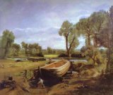 [Constable Prints - Boatbuilding near Flatford Mill]