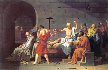 [David - art print, poster - Death of Socrates]