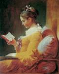 [Fragonard - art prints, posters - Young Girl Reading]