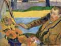 [Gauguin Prints - Van Gogh painting Sunflowers]