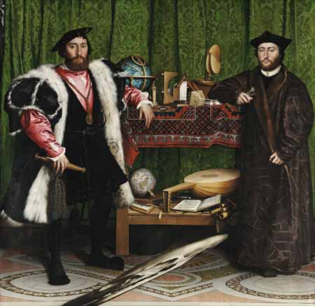 [Hans Holbein - art print, poster - The Ambassadors]