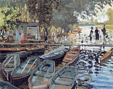 [Claude Monet - art print, poster - Bathers at La Grenouillere]