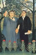 [Henri Rousseau - art prints, posters, pictures - Poet Apollinaire and His Muse, Guillaume and Marie Laurencin]