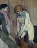 [Toulouse-Lautrec Prints - Woman Pulling up Her Stocking]