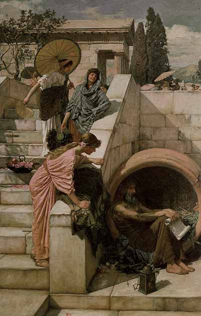 [John William Waterhouse - art print, poster - Diogenes]